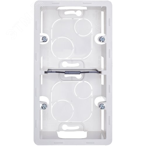 Коробка для накладного монтажа 2-местная белый INSPIRIA