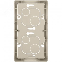 Коробка для накладного монтажа 2-местная слоновая кость INSPIRIA