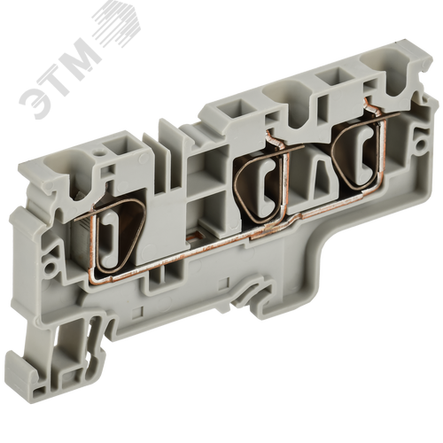 ARMAFIX Клемма пружинная CX6-3 6мм2 трехконтактная серая IEK