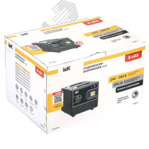 Стабилизатор напр. 1-ф. переносн. 8кВА HUB