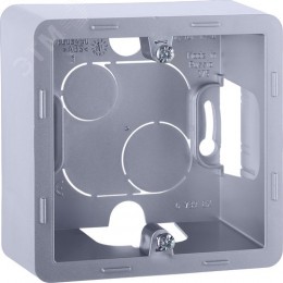 Коробка для накладного монтажа 1-местная алюминий INSPIRIA