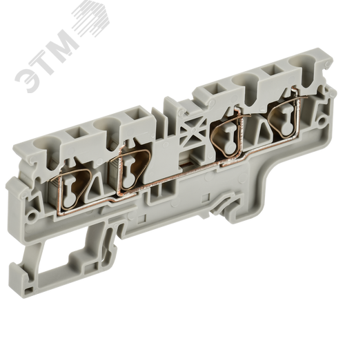 ARMAFIX Клемма пружинная CX4-4 4мм2 четырехконтактная серая IEK