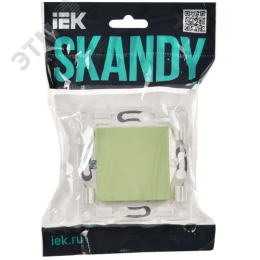 SKANDY Заглушка с суппортом SK-C01G мятный IEK