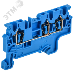 ARMAFIX Клемма пружинная CX2.5-3 BU 2,5мм2 трехконтактная синяя IEK