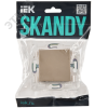 SKANDY Заглушка с суппортом SK-C01Sa песочный IEK