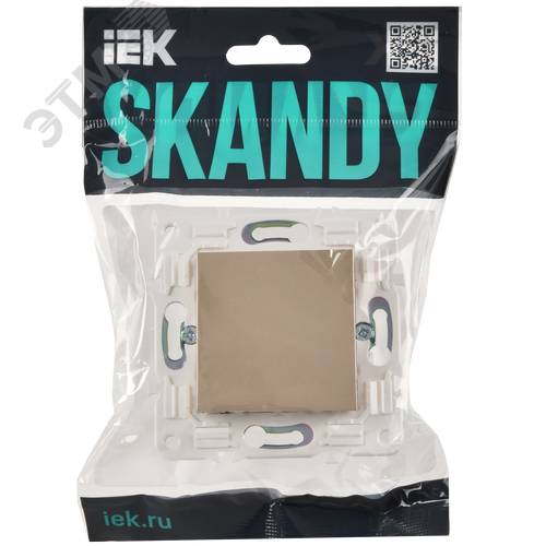 SKANDY Заглушка с суппортом SK-C01Sa песочный IEK