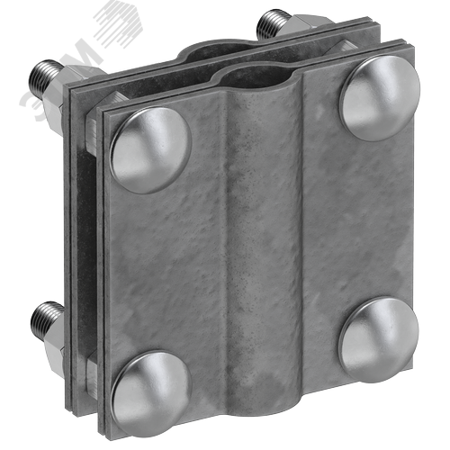 Зажим заземления с разделителем крестообразный стержень-полоса/пруток оцинкованная сталь TD