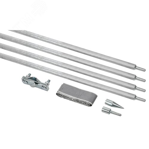 Комплект заземления 3/16 безмуфтовое соединение горячеоцинкованная сталь