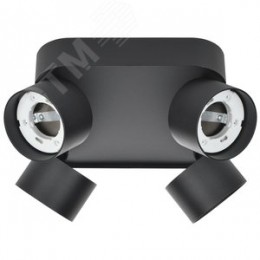 Светильник 4044 накладной потолочный под лампу 4хGX53 черный