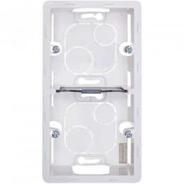 Коробка для накладного монтажа 2-местная белый INSPIRIA