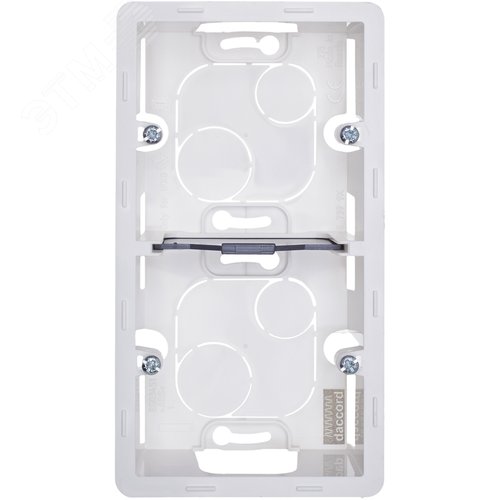 Коробка для накладного монтажа 2-местная белый INSPIRIA