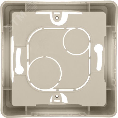 Коробка для накладного монтажа 1-местная слоновая кость INSPIRIA