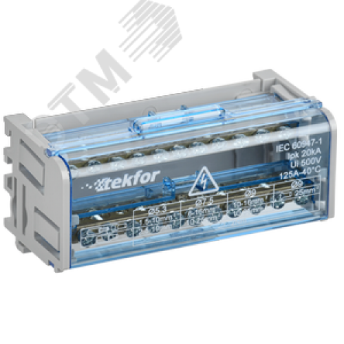 TEKFOR Шины на DIN-рейку (кросс-модуль) ШНК 2х11 L+PEN IEK