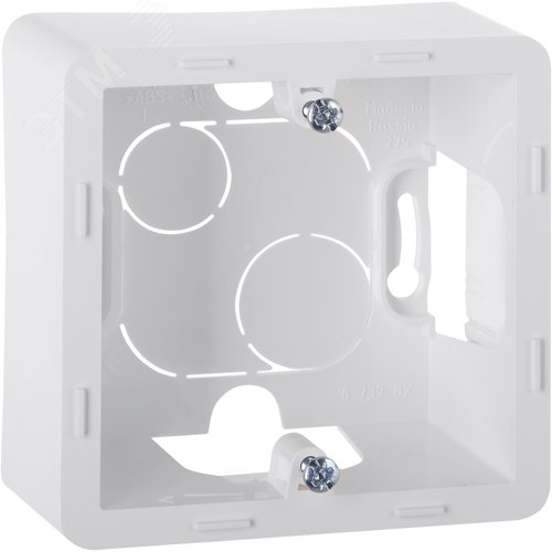 Коробка для накладного монтажа 1-местная белый INSPIRIA