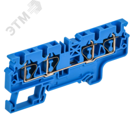 ARMAFIX Клемма пружинная CX4-3 BU 4мм2 трехконтактная синяя IEK