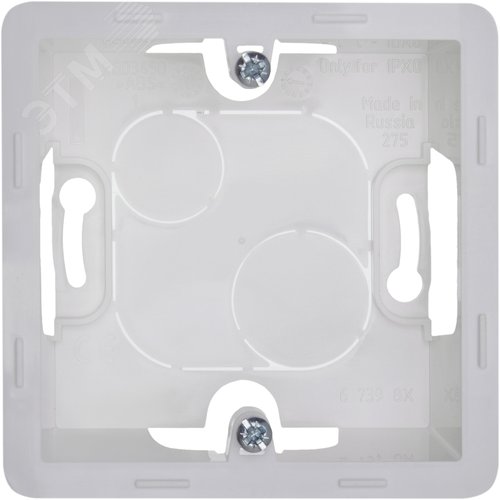 Коробка для накладного монтажа 1-местная белый INSPIRIA