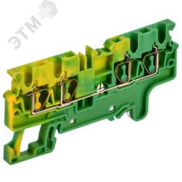 ARMAFIX Клемма пружинная CX2.5-4 PE 2,5мм2 четырехконтактная заземляющая IEK