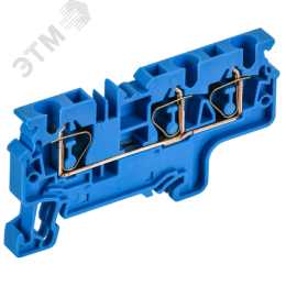 ARMAFIX Клемма пружинная CX4-3 BU 4мм2 трехконтактная синяя IEK