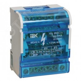 Шина на DIN-рейку в корпусе (кросс-модуль) 3L+PEN 4х7