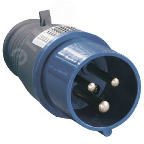 Вилка кабельная 16А 2Р+E IР44 переносная 250В 013