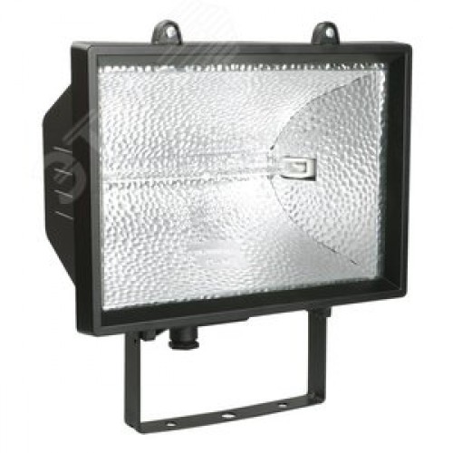 Прожектор галогенный ИО1000 IP54 черный IEK