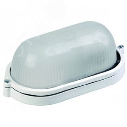 Светильник НПП1401 белый/овал 60 Вт IP54