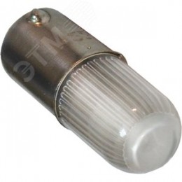 Лампа сменная зеленая BA9S с подсветкой неон 240В