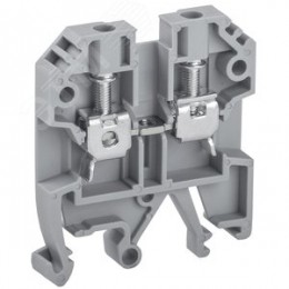 Клемма винтовая КВИ-4мм2 серая