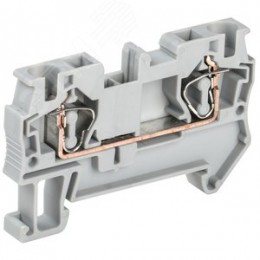 Клемма пружинная КПИ 2в-4 41А серый
