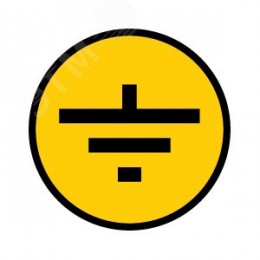 Знак безопасности Заземление 30х30