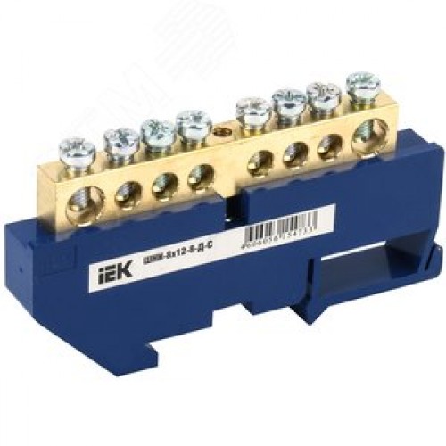 Шина нулевая на DIN-изолятор ШНИ-8х12-8-Д-С