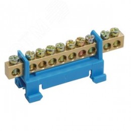 Шина нулевая на DIN-изолятор типа Стойка ШНИ-6х9-10-С-С