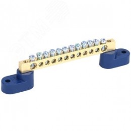 Шина нулевая на 2 угловых изоляторах ШНИ-6х9-12-У2-С