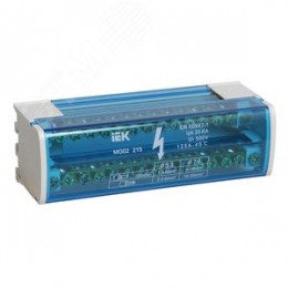 Шина на DIN-рейку в корпусе (кросс-модуль) L+PEN 2х15