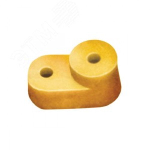 Изолятор угловой для нулевой шины желтый