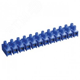 Зажим винтовой ЗВИ-3 1-2.5 мм.кв. 12пар не поддерживающий горение синий