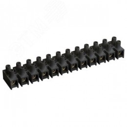 Зажим винтовой ЗВИ-3 1.0-2.5мм.кв. 12пар не поддерживающий горения черный