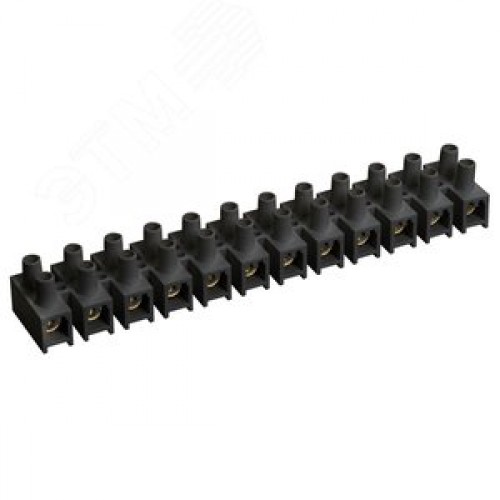 Зажим винтовой ЗВИ-5 1.5-4.0мм.кв. 12пар не поддерживающий горения черный