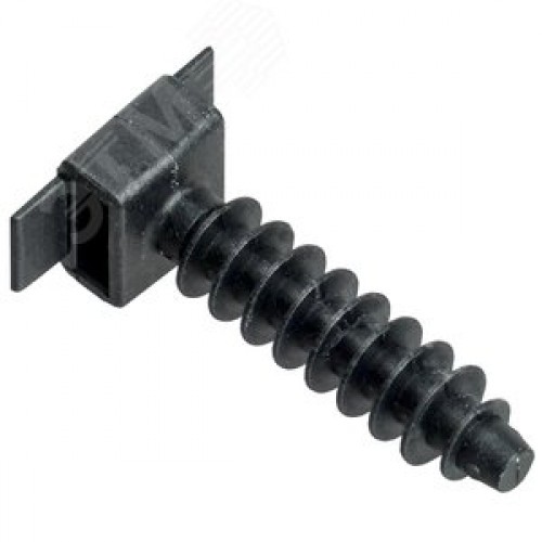 База дюбельная БД 30х10мм под хомут черная(100 шт)