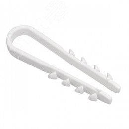 Дюбель-хомут 19-25мм нейлон белый (100шт)
