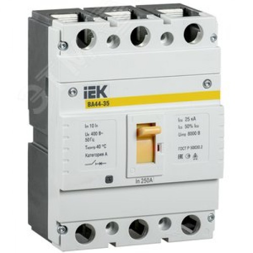 Автоматический выключатель ВА44 35 3Р 250А 25кА