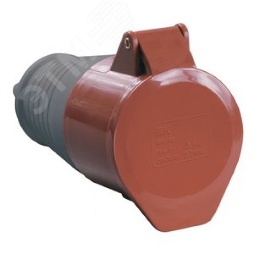 Розетка кабельная 16А 3Р+E IР44 переносная 380В 214