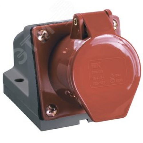 Розетка кабельная 32А 3Р+PE IР44 на поверхность   380 В 124