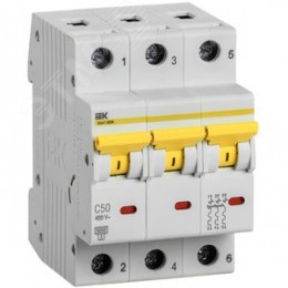 Выключатель автоматический ВА47-60M 3Р 50А 6кА С