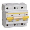 Выключатель автоматический трехполюсный 63А D ВА47-100 10кА