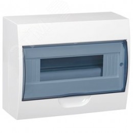 Щит распределительный навесной ЩРн-П-12 IP41 пластиковый белый прозрачная дверь