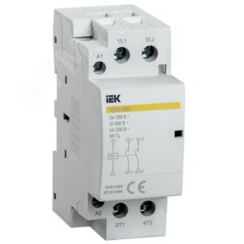 Контактор модульный КМ63-20М AC IEK
