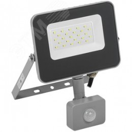 Прожектор СДО 07-20Д светодиодный серый с ДД IP54