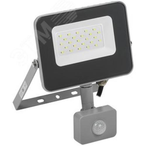 Прожектор СДО 07-20Д светодиодный серый с ДД IP54