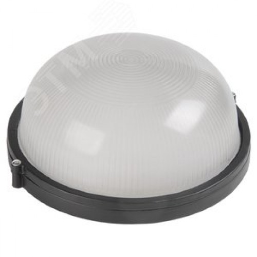 Светильник НПП1101 черный/круг 100 Вт IP54